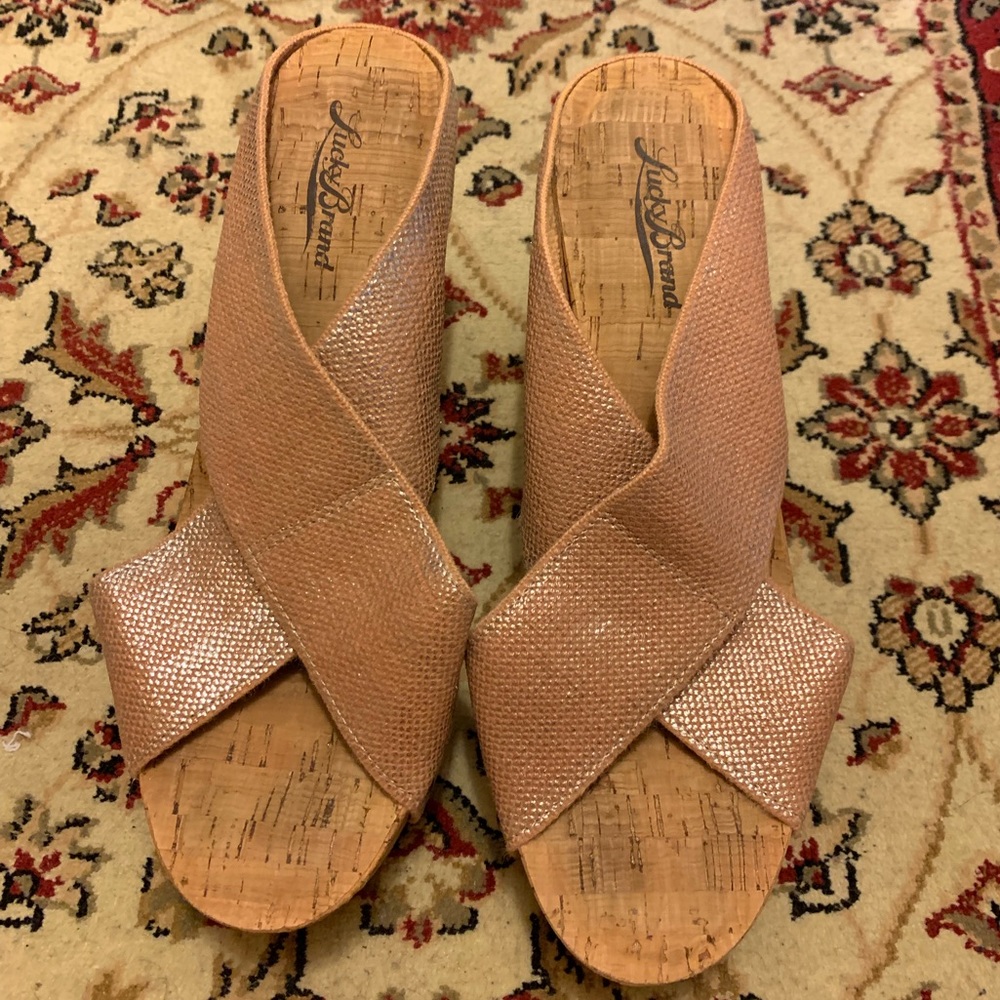Lucky Brand Pink Wedges